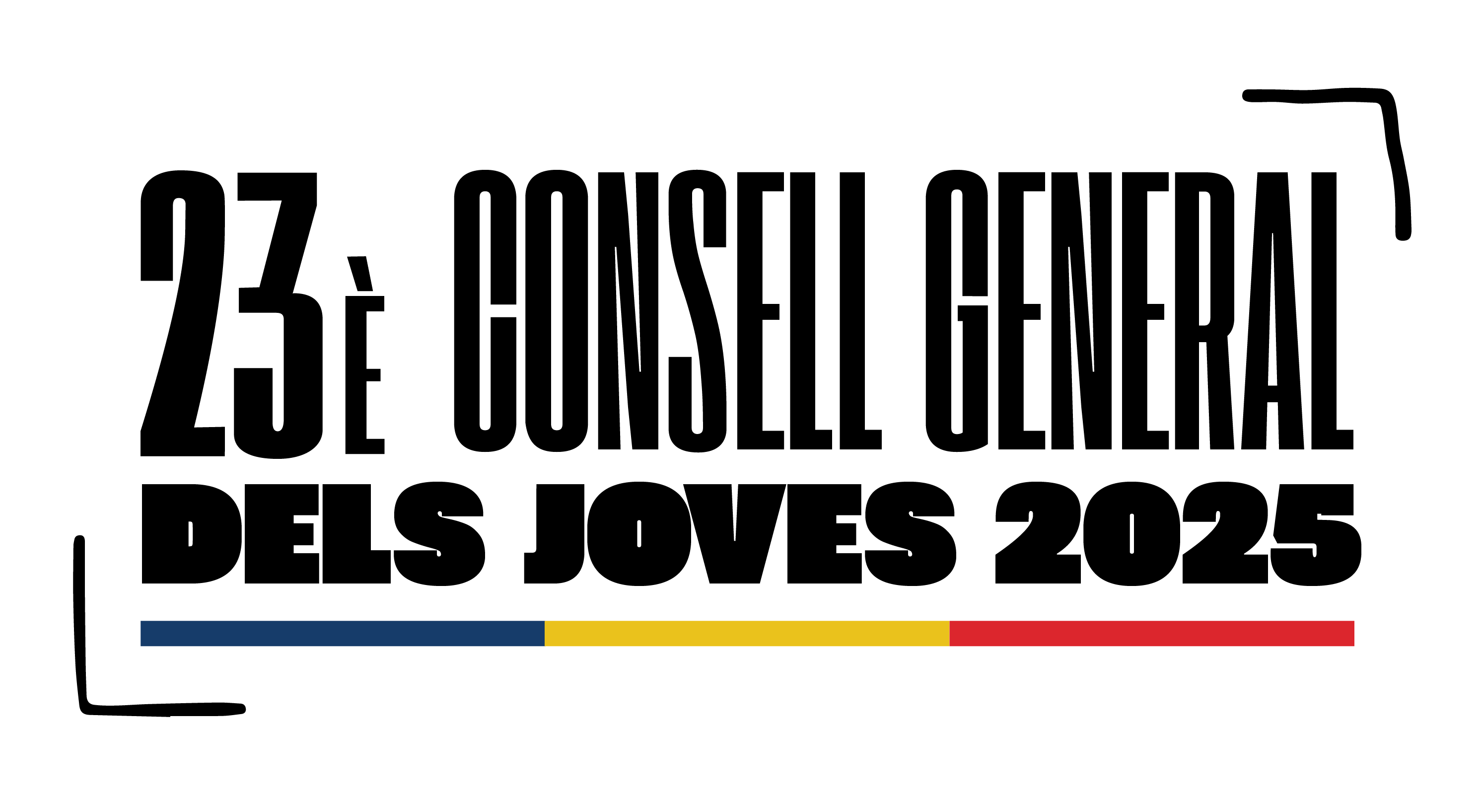 Logotip del 23è Consell General dels Joves