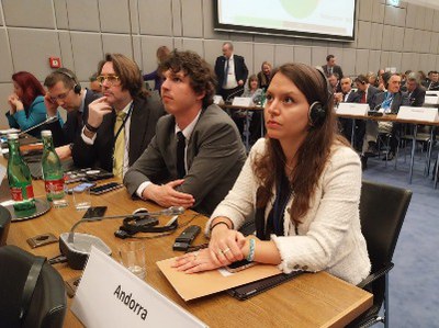 Meritxell López, Pol Bartolomé i Carles Naudi d'Areny-Plandolit a la 24a Sessió d'hivern de l'OSCE-PA