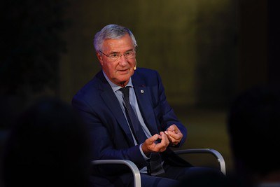Patrick Strzoda durant la conferència 'Andorra en l'entorn europeu'