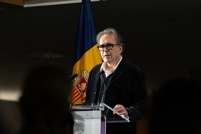 Joan Subirats durant la seva conferència
