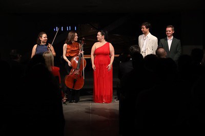 Els joves talents que han ofert el Concert ‘Rêve et romance’.