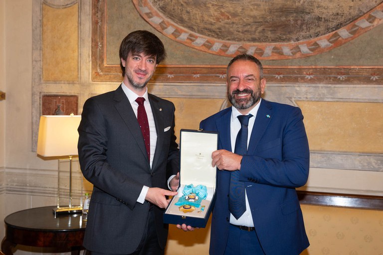 Entrega Orde Carlemany a Luca Beccari