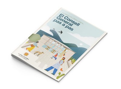 Portada del fulletó 'El Consell General pas a pas'