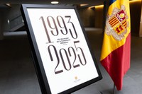 Cartel commemoratiu del 32è anviersari de la Constitució