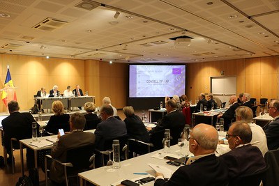 Reunió del consell de l'FP-AP al Centre de Congressos d'Andorra la Vella.