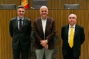 El politòleg Manuel Alcántara visita el Consell General El politòleg Manuel Alcántara visita el Consell General