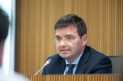 Xavier Cañada, Raonador del Ciutadà, presentant l'informe 2023