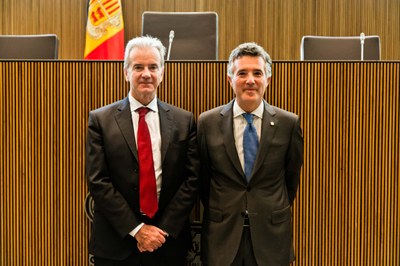 El representant del Copríncep francès, Jean-Pierre Hugues, visita el Consell General