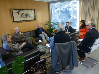 El síndic general i la subsíndica general reben el Comitè Nacional de Bioètica d'Andorra 