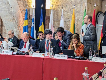 El síndic general durant la conferència de presidents de parlaments