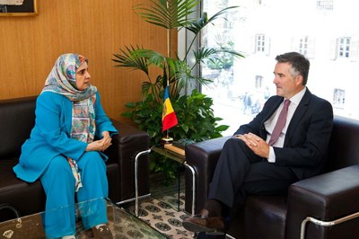 Visita de l'ambaixadora dels Emirats Àrabs a Andorra