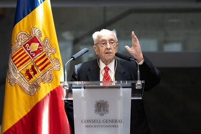 Josep Maria Mas Pons durant el seu discurs