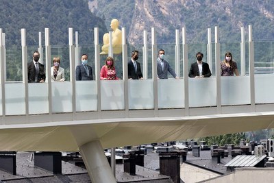 Inauguració de la passarel·la Maria Rosa Ferrer Obiols