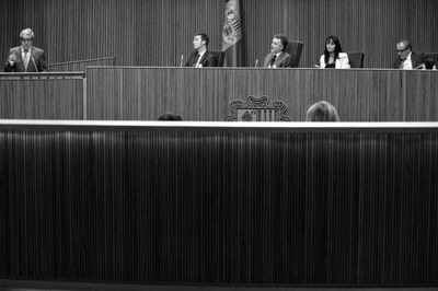Intervencions dels grups parlamentaris durant el debat sobre l'orientació política al Consell General