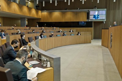 Intervencions dels Grups Parlamentaris durant el debat sobre l'orientació política