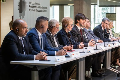La roda de premsa conjunta de la 19a Conferència de Presidents.