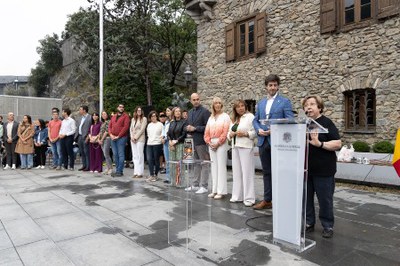 Rebuda de la Flama del Canigó a la plaça del Consell General