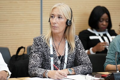 La subsíndica general, Sandra Codina, durant la seva intervenció en el debat sectorial. Foto: IPU/Lucien Fortunati