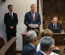 Lectura de la declaració del Copríncep francès, Sa Excel·lència el Sr. Emmanuel Macron, d'exercir les seves funcions d'acord amb la Constitució Lectura de la declaració del Copríncep francès, Sa Excel·lència el Sr. Emmanuel Macron, d'exercir les seves funcions d'acord amb la Constitució