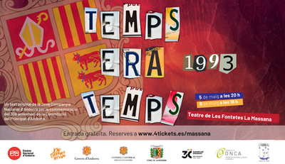 L'obra "Temps era temps... 1993" de la JOCAND es presenta a Andorra en el marc del 30è aniversari de la Constitució