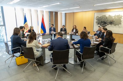 Reunió entre la Comissió Legislativa de Política Exterior i diputats de l'Assemblea Nacional d'Armènia.