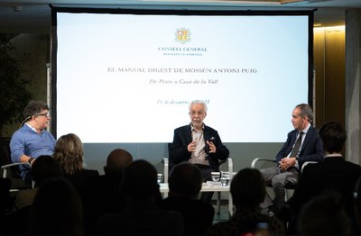 Presentació de l'estudi sobre el Manual Digest de mossèn Antoni Puig