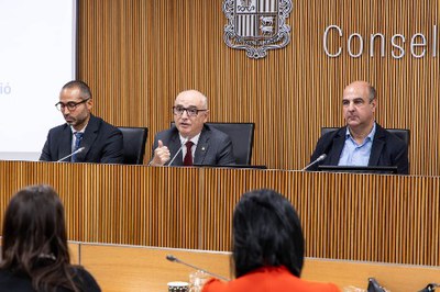 Ramon Lladós durant la compareixença