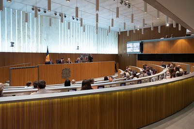 L'hemicicle durant la sessió del 18 de juny del 2026