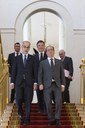 Trobada amb el copríncep francès, François Hollande, al Palau de l'Elisi