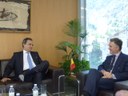 Visita de l'ambaixador de Portugal, Sr. Francisco Pimentel de Melo Ribeiro de Menezes