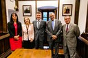 Visita del president de la Unió Internacional del Notariat, Daniel-Sédar Senghor