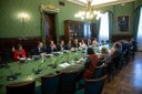 Una delegació de la Comissió Legislativa de Política Exterior es va trobar ahir dimarts 10 de maig amb varis membres de la Mesa i portaveus de la Comissió Mixta per a la Unión Europea del parlament espanyol.