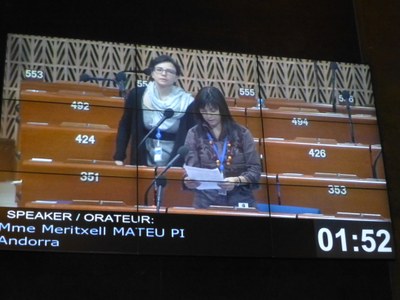 Sessió plenària de l’Assemblea Parlamentària del Consell d’Europa (APCE).