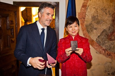 Visita de l'Associació per a la Promoció de les Relacions amb la Xina, 4 de desembre del 2014