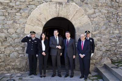 Visita de Mariano Rajoy, president del govern espanyol, 8-01-2015