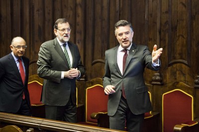 Visita de Mariano Rajoy, president del govern espanyol, 8-01-2015