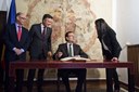Visita de Mariano Rajoy, president del govern espanyol, 8-01-2015