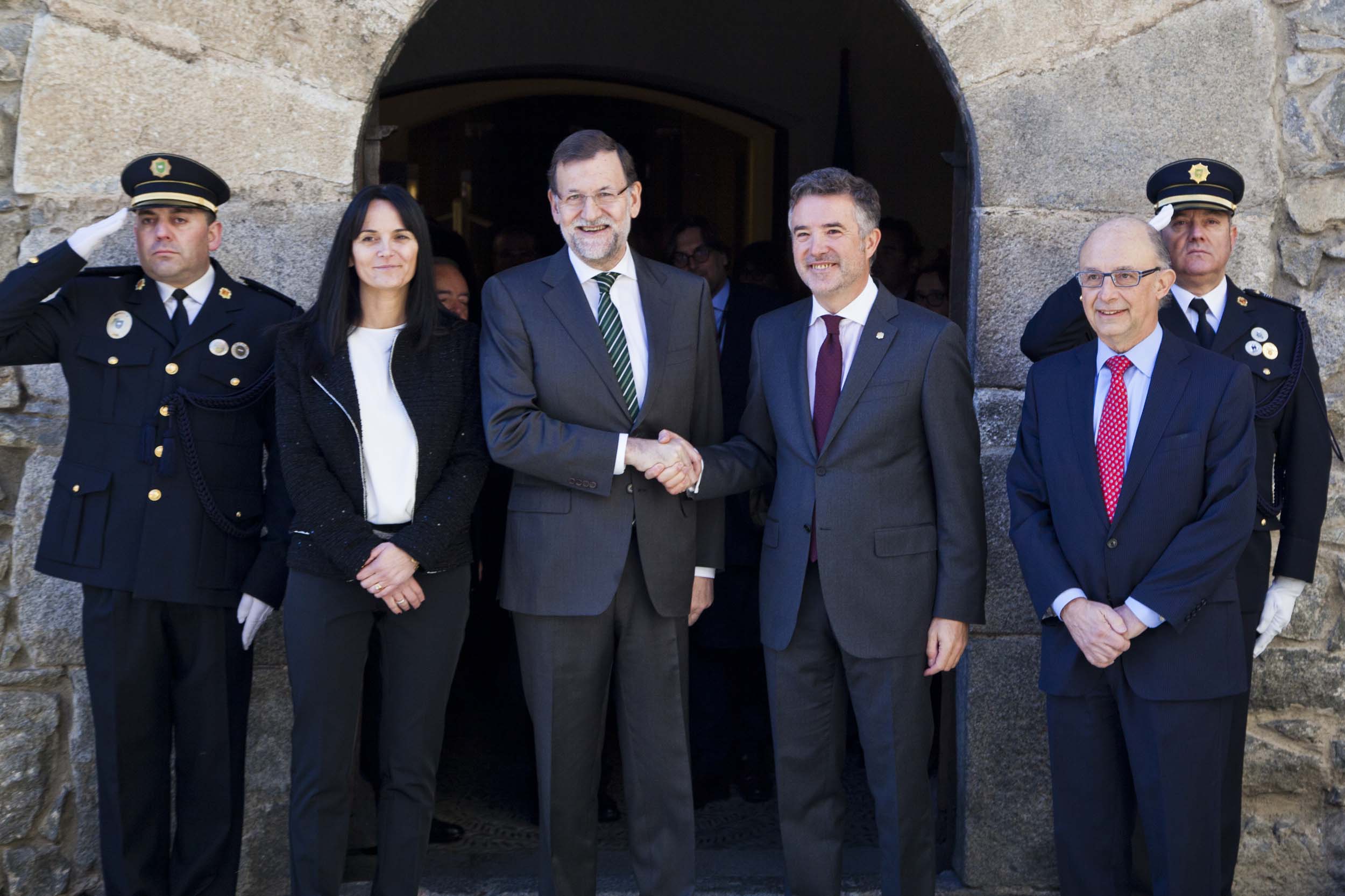Visita de Mariano Rajoy, president del govern espanyol, 8-01-2015