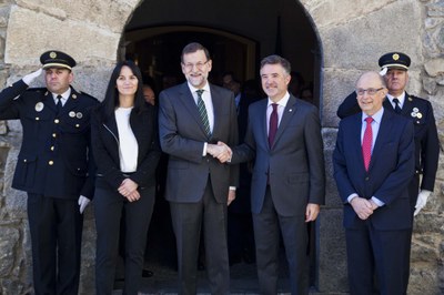 Visita de Mariano Rajoy, president del govern espanyol, 8-01-2015