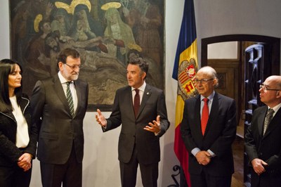 Visita de Mariano Rajoy, president del govern espanyol, 8-01-2015