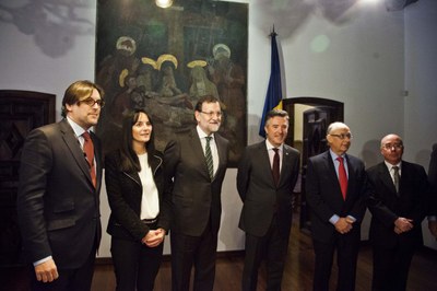 Visita de Mariano Rajoy, president del govern espanyol, 8-01-2015