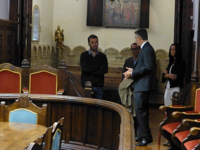 Visita del Maire de l'Hospitalet-près-l'Andorre, 18-09-2014