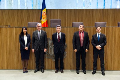 Visita de la Unió Europea (Claude Maerten) al síndic i subsíndica