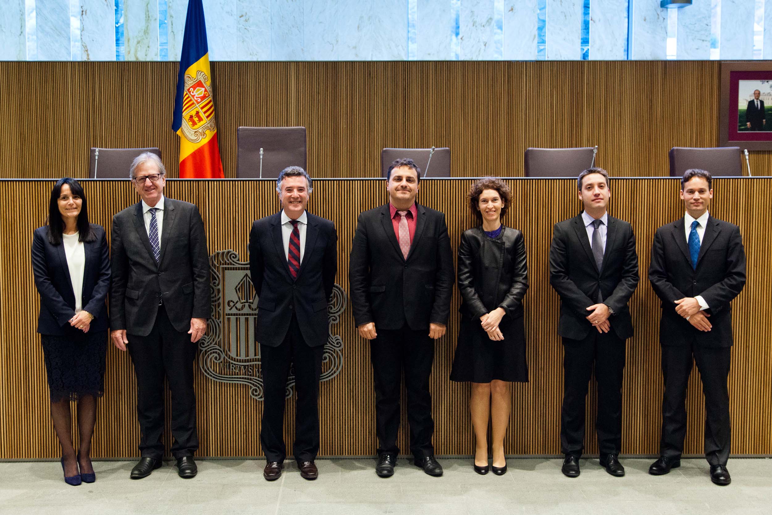 Visita de la Unió Europea (Claude Maerten) al síndic i subsíndica