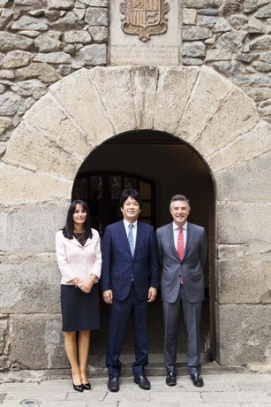 Visita del vice-ministre d'Afers Exteriors del Japó, Kentaro Sonoura