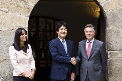 Visita del vice-ministre d'Afers Exteriors del Japó, Kentaro Sonoura