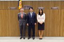 Visita del vice-ministre d'Afers Exteriors del Japó, Kentaro Sonoura