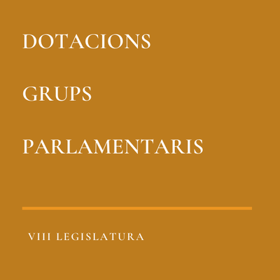 Dotacions dels Grups Parlamentaris